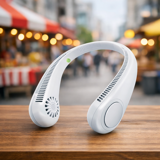 STREET VENDOR Premium Silicone Variant Bladeless Neck Fan