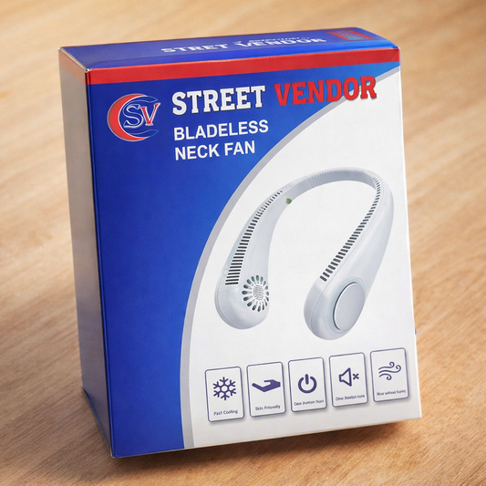 STREET VENDOR Premium Silicone Variant Bladeless Neck Fan